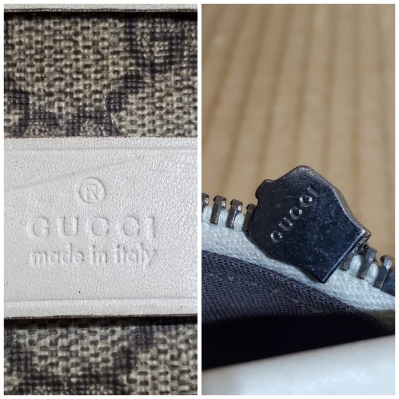 SOLD***Authentic Gucci GG Supreme Monogram Shoulder Bag Gray White - Picture 9 of 11